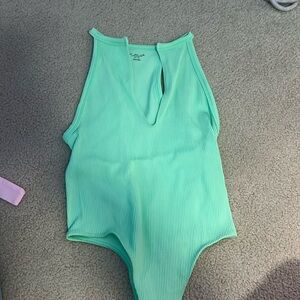 Urban outfitters neon green plunge bodysuit